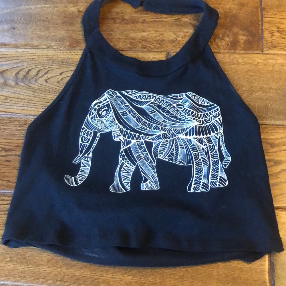 Elephant Cropped Halter